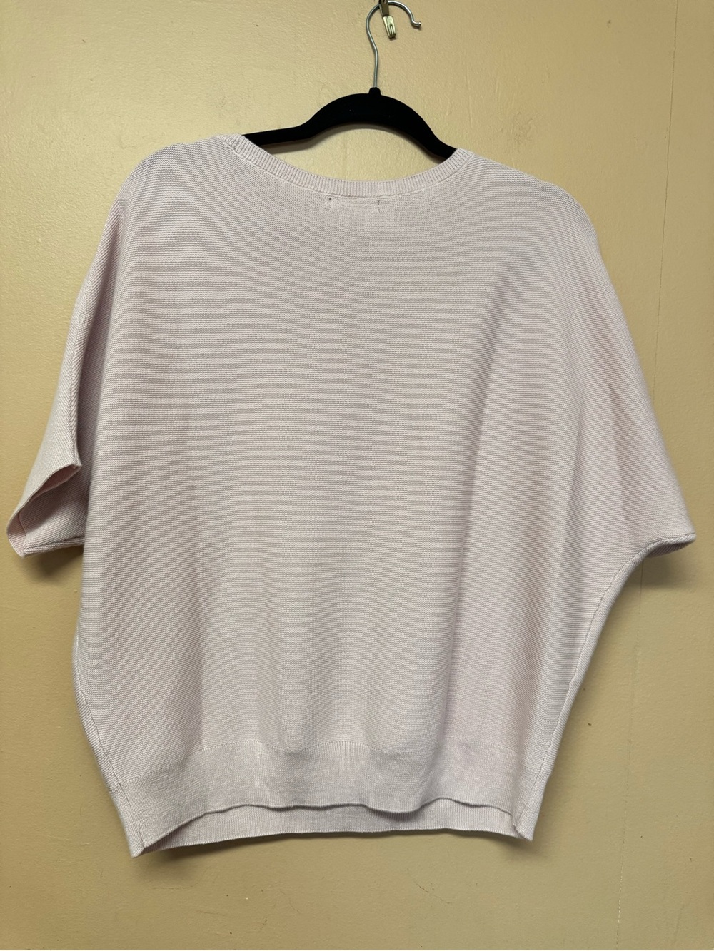 Bundle of 2 Quince Cotton Cashmere Link-Stitch Dolman Sweaters Large Pink Blue - Picture 3 of 14